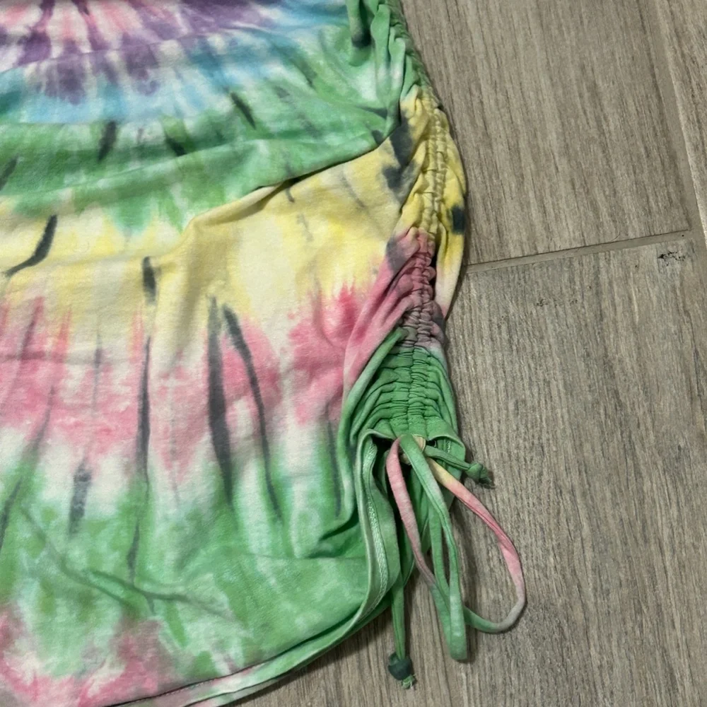 LIKE NEW! Women's PINK Tie Dye Touched T-shirt Dress - SMALL - Picture 7 of 11